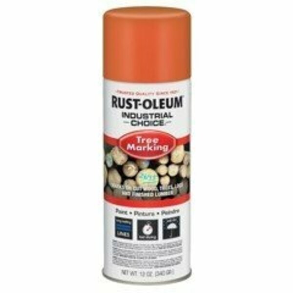 Rust-Oleum Marking Paint, T1600, Industrial, 12 oz, Fluorescent Orange 306524